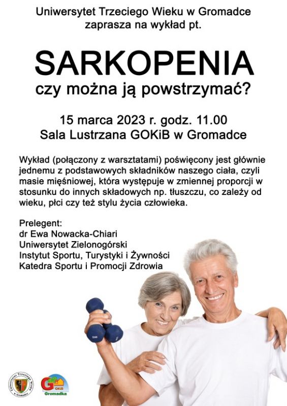 Plakat pt. Sarkopenia - czy można ją powstrzymać?